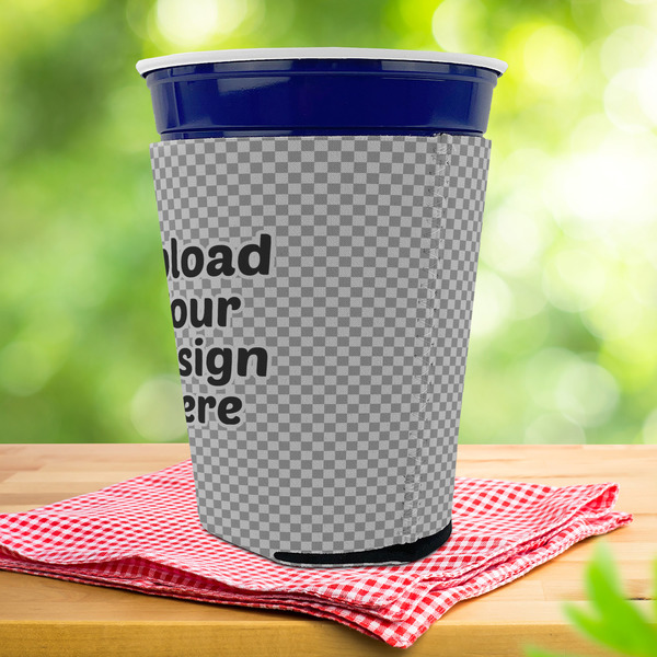 Upload Your Own Party Cup Sleeves - with bottom - Lifestyle