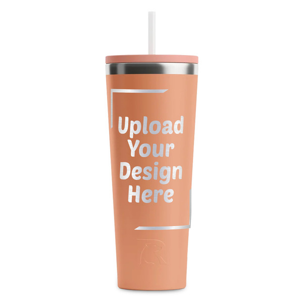 Upload Your Own Peach RTIC Everyday Tumbler - 28 oz. - Front