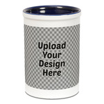 Ceramic Pencil Holders - Blue (Upload Your Own)