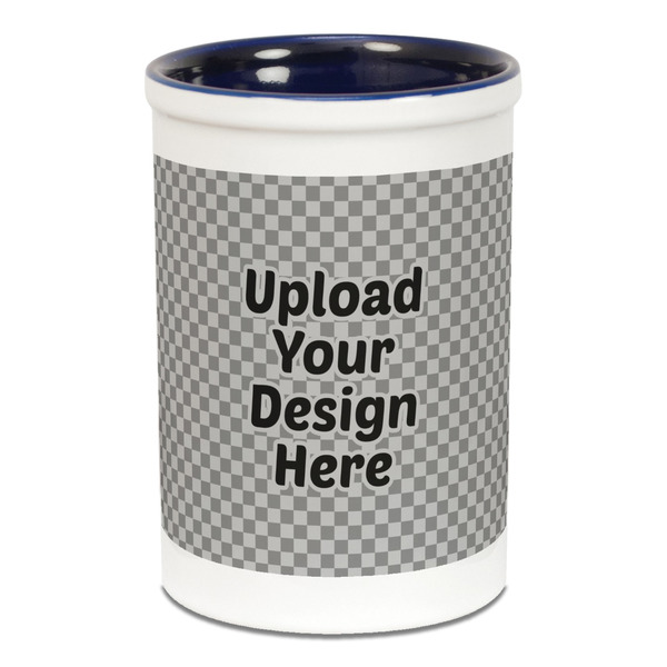 Upload Your Own Pencil Holder - Blue