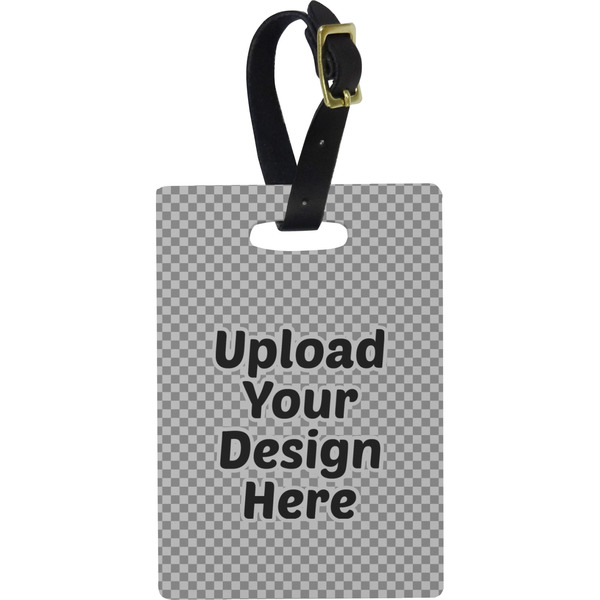Custom Plastic Luggage Tag - Rectangular (Upload Your Own)
