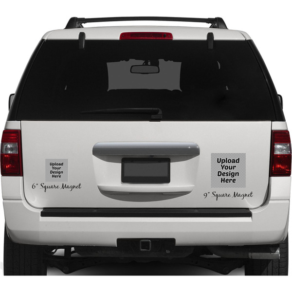 Upload Your Own Personalized Square Car Magnets on Ford Explorer