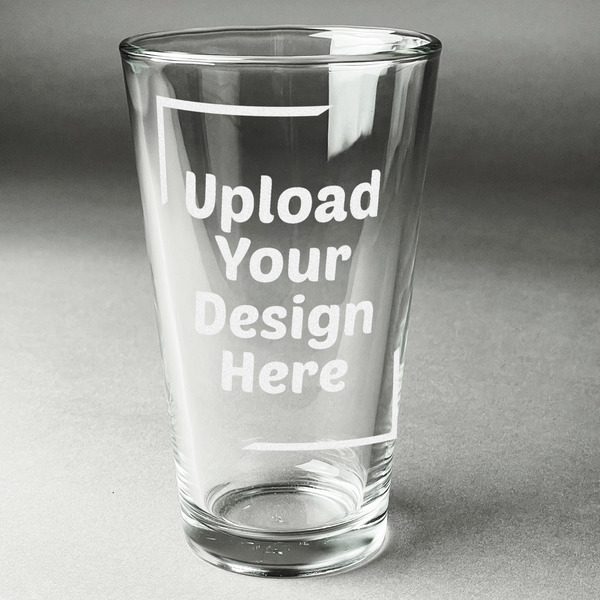 Custom Pint Glass - Laser Engraved - Single (Upload Your Own)
