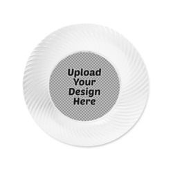 Plastic Party Appetizer & Dessert Plates - 6" (Upload Your Own)