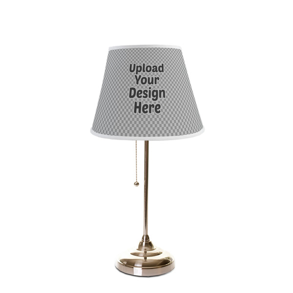 Upload Your Own Poly Film Empire Lampshade - On Stand