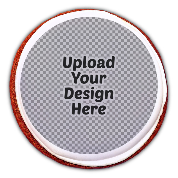 Upload Your Own Printed Icing Circle - Large - On Cookie