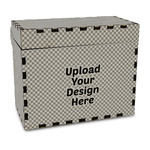 Wood Recipe Box - Full Color Print (Upload Your Own)