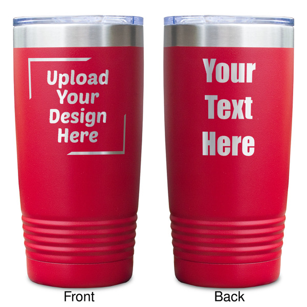 Upload Your Own Red Polar Camel Tumbler - 20oz - Double Sided - Approval