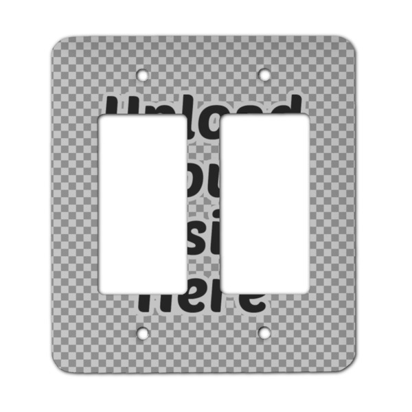 Custom Rocker Style Light Switch Cover - Two Switch (Upload Your Own)