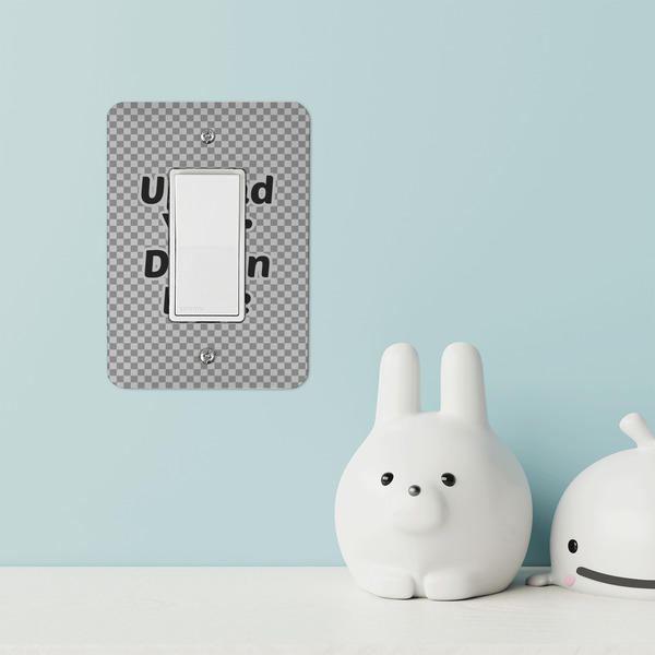 Upload Your Own Rocker Light Switch Covers - Single - IN CONTEXT