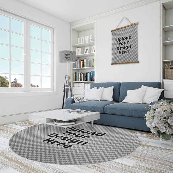 Upload Your Own Round Area Rug - IN CONTEXT
