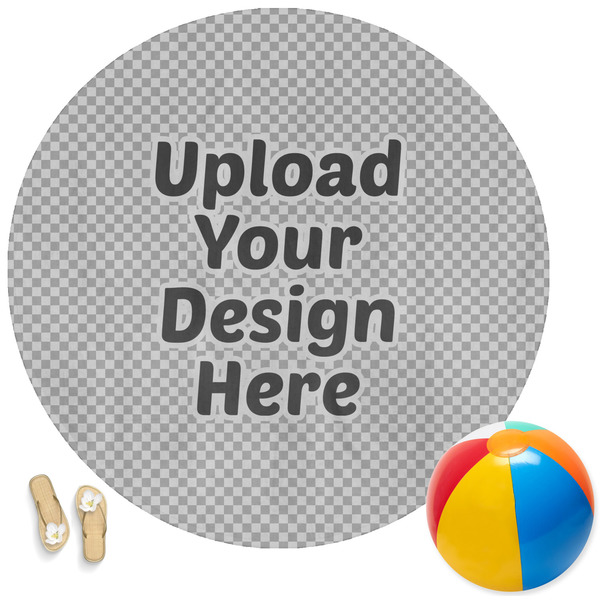 Custom Round Beach Towel (Upload Your Own)