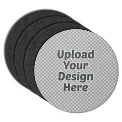 Round Rubber Backed Coasters - Set of 4 (Upload Your Own)