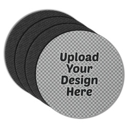 Round Rubber Backed Coasters - Set of 4 (Upload Your Own)