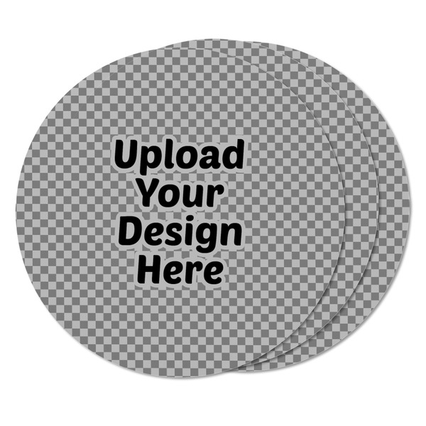Upload Your Own Round Fridge Magnet - THREE