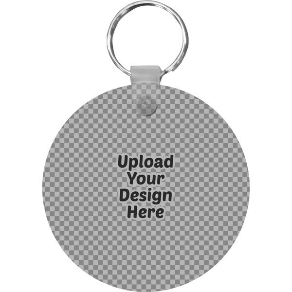 Custom Round Plastic Keychain (Upload Your Own)