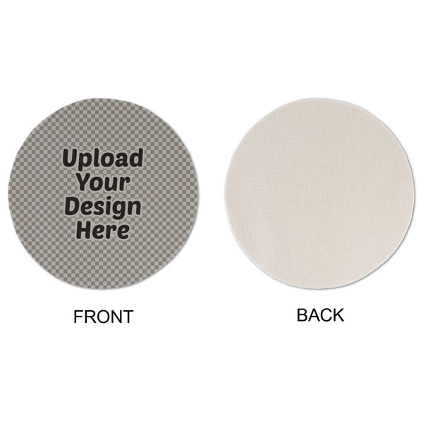 Upload Your Own Round Linen Placemats - APPROVAL (single sided)
