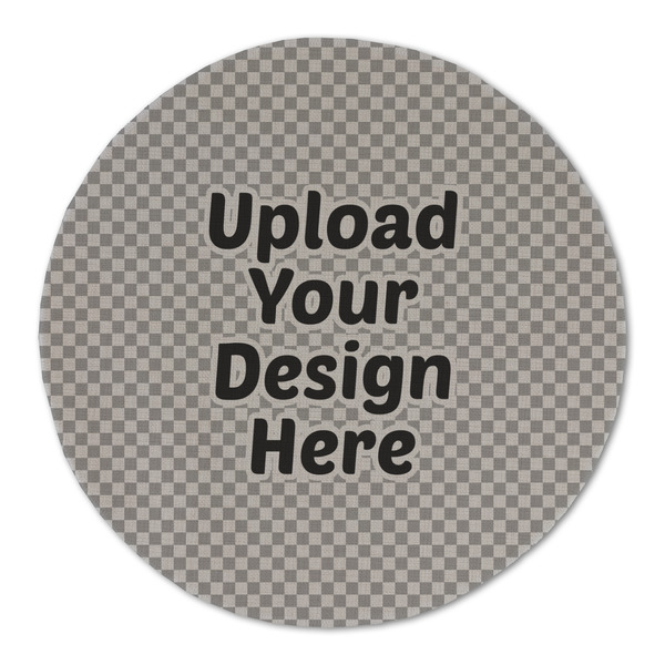 Upload Your Own Round Linen Placemats - FRONT (Single Sided)