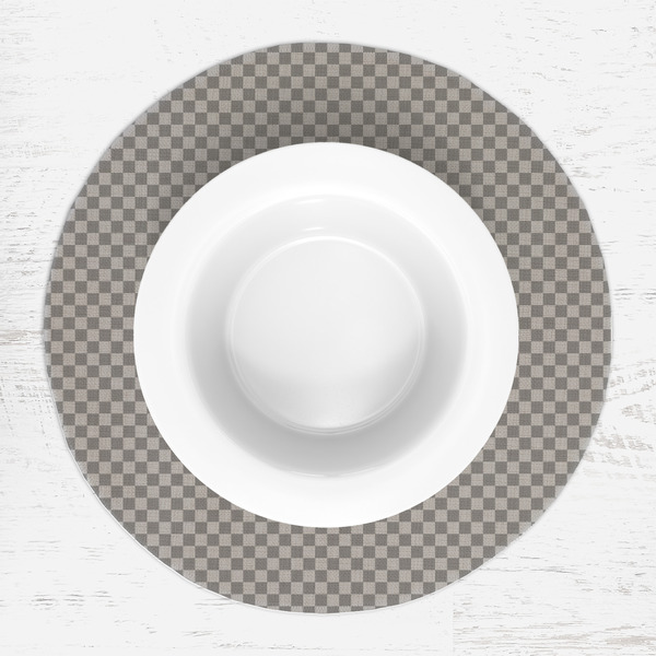 Upload Your Own Round Linen Placemats - LIFESTYLE (single)
