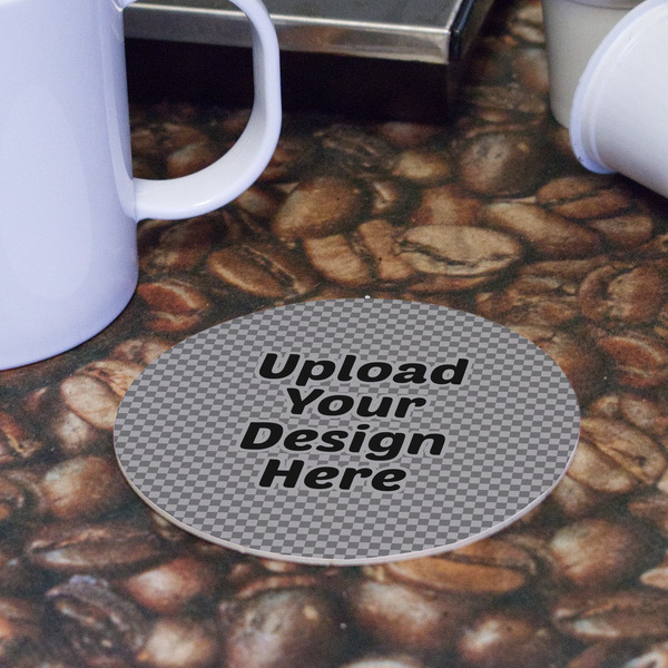 Upload Your Own Round Paper Coaster - Front
