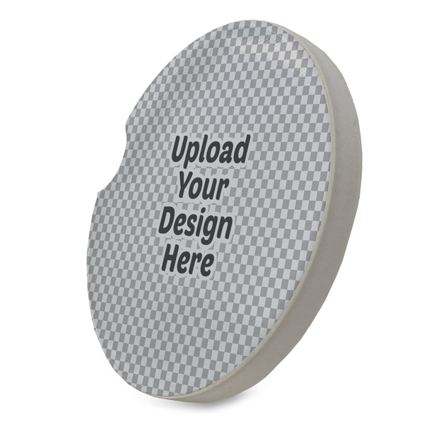 Upload Your Own Sandstone Car Coaster - Standing Angle