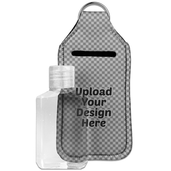 Upload Your Own Sanitizer Holder Keychain - Large with Case