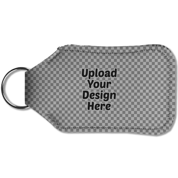 Upload Your Own Sanitizer Holder Keychain - Small (Back)