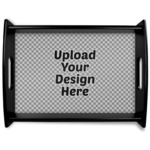 Black Wooden Tray - Large (Upload Your Own)