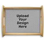 Natural Wooden Tray - Large (Upload Your Own)