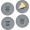 Glass Appetizer / Dessert Plates 8" - Set of 4 (Upload Your Own)