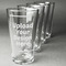 Pint Glasses - Laser Engraved - Set of 4 (Upload Your Own)