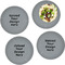 Glass Lunch / Dinner Plates 10" - Set of 4 (Upload Your Own)