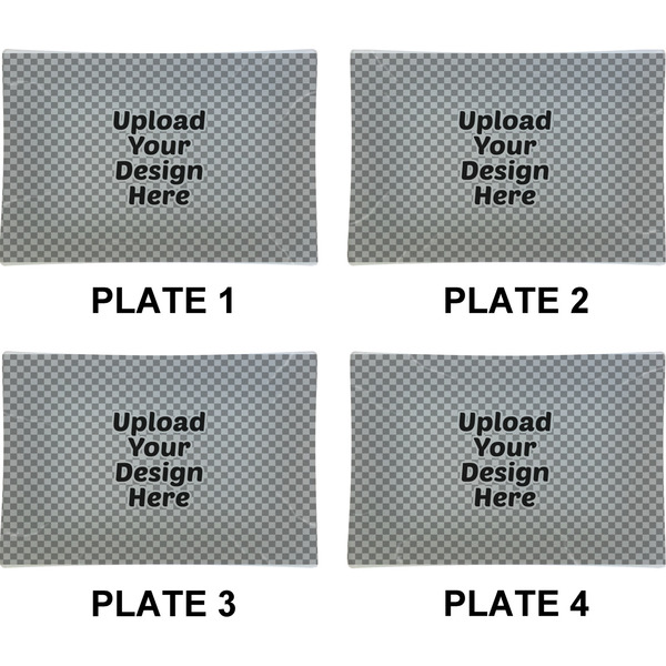 Upload Your Own Set of Rectangular Appetizer / Dessert Plates (Approval)