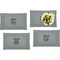 Glass Rectangular Lunch / Dinner Plates - Set of 4 (Upload Your Own)