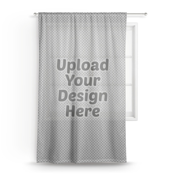 Custom Sheer Curtain - 50" x 84" (Upload Your Own)