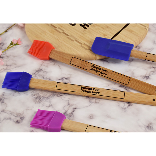 Upload Your Own Silicone Brush - Blue - Lifestyle