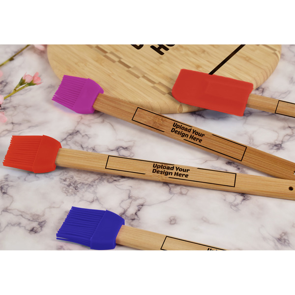 Upload Your Own Silicone Brush - Red - Lifestyle