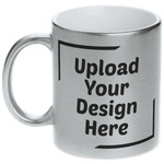 Metallic Silver Mug (Upload Your Own)