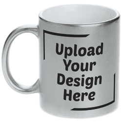 Metallic Silver Mug (Upload Your Own)