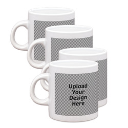 Single Shot Espresso Cups - Set of 4 (Upload Your Own)