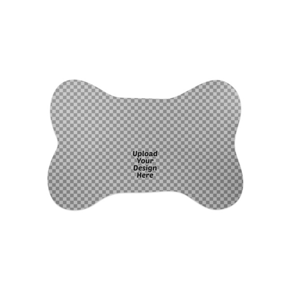 Custom Bone Shaped Dog Food Mat - Small (Upload Your Own)