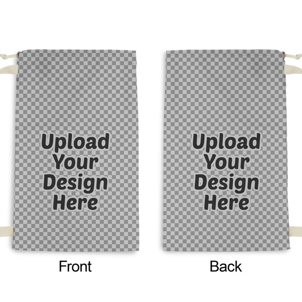 Upload Your Own Small Laundry Bag - Front & Back View