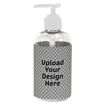 Plastic Soap / Lotion Dispenser - 8 oz - Small - White (Upload Your Own)