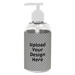 Plastic Soap / Lotion Dispenser - 8 oz - Small - White (Upload Your Own)