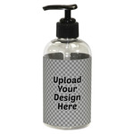 Plastic Soap / Lotion Dispenser - 8 oz - Small - Black (Upload Your Own)