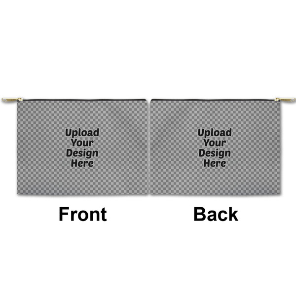 Upload Your Own Small Zipper Pouch Approval (Front and Back)