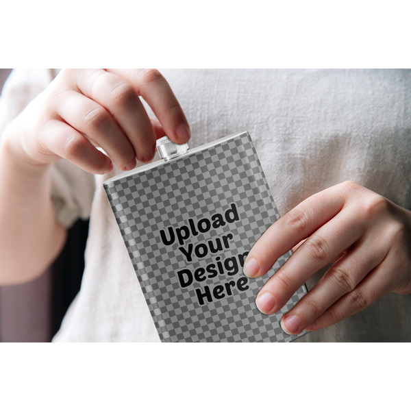 Upload Your Own Stainless Steel Flask - LIFESTYLE 1