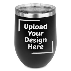 Stemless Stainless Steel Wine Tumbler (Upload Your Own)