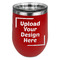 Stemless Stainless Steel Wine Tumbler - Red - Single-Sided (Upload Your Own)
