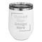 Stemless Stainless Steel Wine Tumbler - White - Double-Sided (Upload Your Own)